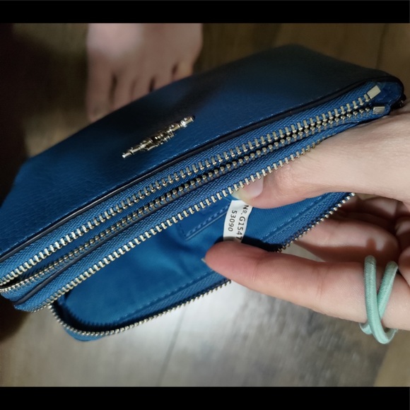Coach Peacock Double Zip Corner wristlet - Picture 7 of 12